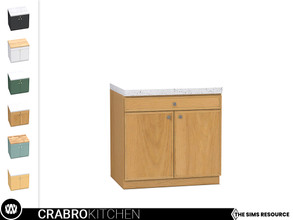 Sims 4 — Mid-Century Modern - Crabro Counter II by wondymoon — - Crabro Kitchen - Counter II - Wondymoon|TSR -