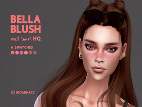 Sims 4 — BELLA Blush vol.l - male & female HQ (HidannaCC) by HIDANNA — BELLA Blush vol.l - male & female blush.