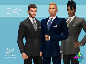 Sims 4 — I Do Levi Suit by SimmieV — Is a double breasted suit too old school for your upcoming nuptials? Not in these