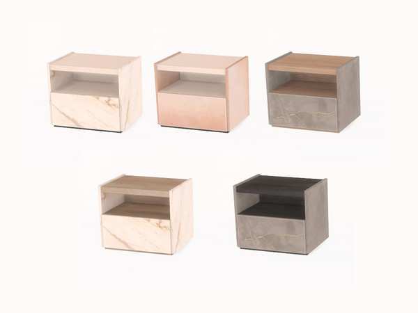 Sims 4 — Bedroom Kalea End Table by ung999 — Bedroom Kalea End Table Color options : 5