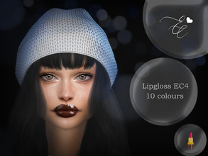 Sims 4 — Lipgloss EC4 by Elegant_Creations — Gothic Lipgloss EC4 in 10 colours for base game For fem and males Hq