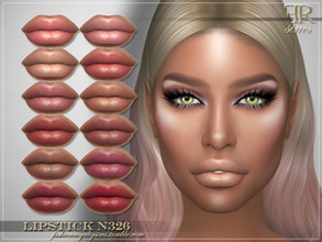 Sims 4 — Lipstick N326 by FashionRoyaltySims — Standalone Custom thumbnail 12 color options HQ texture Compatible with HQ