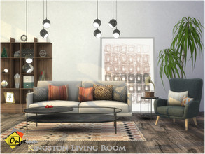 Sims 4 — Kingston Living Room by Onyxium — Onyxium@TSR Design Workshop Living Room Collection | Belong To The 2022 Year