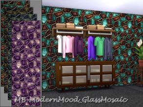 Sims 4 — MB-ModernMood_GlassMosaic by matomibotaki — MB-ModernMood_GlassMosaic Elegant glass mosaic wall to create a
