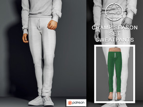 Sims 4 — [PATREON] CHAMP SEASON Set - Sweatpants by Camuflaje — * New mesh * Compatible with the base game * HQ * All