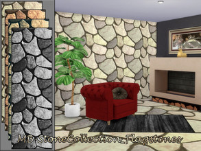 Sims 4 — MB-StoneCollection_Flagstones by matomibotaki — MB-StoneCollection_Flagstones Rough flagstone wall- and floor