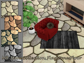 Sims 4 — MB-StoneCollection_FlagstonesFloor by matomibotaki — MB-StoneCollection_FlagstonesFloor Rough flagstone wall-
