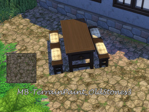 Sims 4 — MB-TerrainPaint_OldStones3 by matomibotaki — MB-TerrainPaint_OldStones3 Old stones with nostalgic flair, set