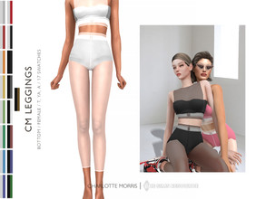 Sims 4 — CM Leggings by Charlotte_Morris — CM Leggings 17 swatches Feminine Teen, Young Adult, Adult New mesh All lods HQ