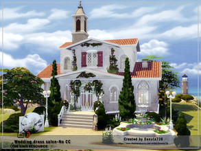 Sims 4 — Wedding dress salon-No CC by Danuta720 — The best wedding dress salon in the city invites all the brides. Here