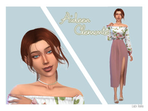 Sims 4 — Aideen Clemonte by Ladi_RaRa2 — Aideen Clemonte is a young adult sim who's asipiration is to be good at many