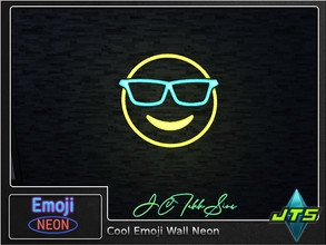 Sims 4 — Cool Emoji Neon Wall Light by JCTekkSims — Created by JCTekkSims