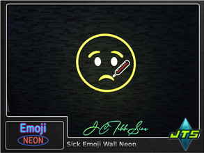 Sims 4 — Sick Emoji Neon Wall Light by JCTekkSims — Created by JCTekkSims
