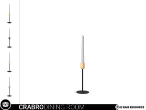 Sims 4 — Mid-Century Modern - Crabro Candle by wondymoon — - Crabro Dining Room - Candle - Wondymoon|TSR - Creations'2022
