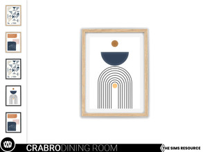 Sims 4 — Mid-Century Modern - Crabro Painting by wondymoon — - Crabro Dining Room - Painting - Wondymoon|TSR -