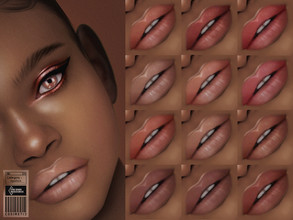 Sims 4 — Lipstick | N54 by cosimetic — - It is suitable for Female. ( Teen to elder ) - 12 swatches. - You can find it in