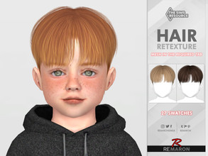 Sims 4 — Jeju Toddler Hair Retexture Mesh Needed  by remaron — Hair retexture for Toddler in The Sims 4 PLEASE READ