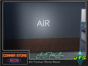 Sims 4 — Air Neon Corner Store Light by JCTekkSims — Created by JCTekkSims