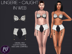 Sims 4 — CHARLOTTE - CAUGHT IN WEB by linavees — Original Mesh Custom thumbnail Base game compatible Happy simming! 
