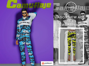 Sims 4 — [PATREON] ASOS New Age Collection - SET I (Sweatpants) by Camuflaje — * New mesh * Compatible with the base game