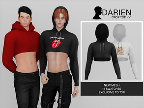 Sims 4 — Darien (Crop top V1) by Beto_ae0 — Crop top for men, I hope you like it - 16 colors - Adult-Elder-Teen-Young