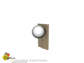 Sims 4 — Columbus Wall Lamp by Onyxium — Onyxium@TSR Design Workshop Lighting Collection | Belong To The 2022 Year