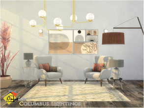 Sims 4 — Columbus Lightings by Onyxium — Onyxium@TSR Design Workshop Lighting Collection | Belong To The 2022 Year