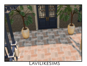 Sims 4 — Brick Floor by lavilikesims — A beautiful brick masonry flooring, perfect for outdoors. Base Game Friendly.