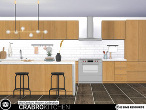 Sims 4 — Mid-Century Modern - Crabro Kitchen by wondymoon — Crabro Kitchen - Mid-Century Modern Collection! Have fun! -