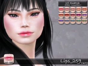 Sims 4 — Lips_259 by tatygagg — New Lipgloss for your sims - Female, Male - Human, Alien - Teen to Elder - Hq Compatible