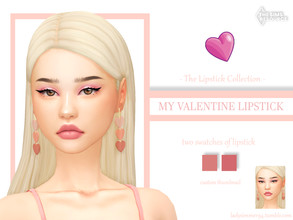 Sims 4 — [PATREON] My Valentine Lipstick by LadySimmer94 — PLEASE READ CREATOR NOTES BEFORE COMMENTING BGC 2 swatches