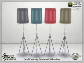 Sims 4 — Mid-Century Modern  Collection corr lamp by jomsims — Mid-Century Modern Collection corr lamp