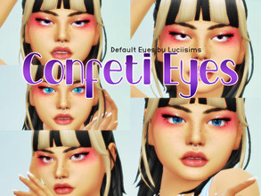 Sims 4 — Confeti Eyes default by Fgluci — Confeti Eyes default tagme if u use it: @Luciisims