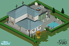 Sims 1 — Modern Elegance by CandyM@N — My first submission on The SimsResource. A big house (not a mansion), two floors,