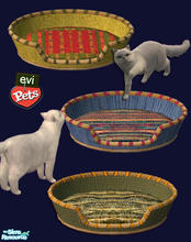 Sims 2 — evi's Cozy Baskets by evi — Warm, colorful, Cozy Baskets for your pets!