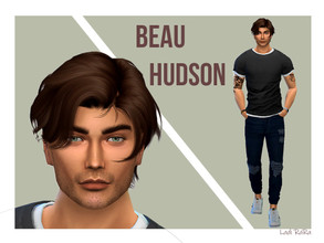 Sims 4 — Beau Hudson by Ladi_RaRa2 — My first male sim upload. Beau Hudson - a young adult who is active, loves social