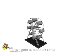 Sims 4 — Mid Century Modern - Gorby Ferris Wheel Toy Decor by Onyxium — Onyxium@TSR Design Workshop Toddler Bedroom
