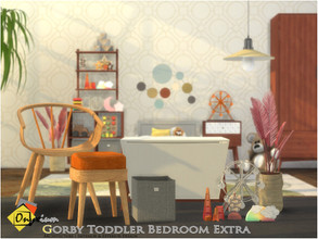 Sims 4 — Mid Century Modern - Gorby Toddler Bedroom Extra by Onyxium — Onyxium@TSR Design Workshop Toddler Bedroom