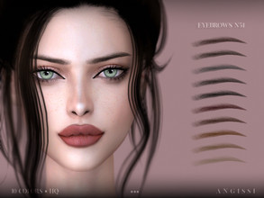 Sims 4 — Eyebrows n51 by ANGISSI — *For all questions go here - angissi.tumblr.com 10 colors HQ compatible female Custom