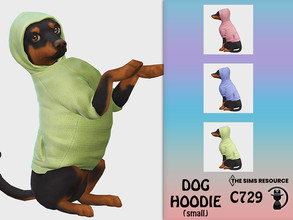 Sims 4 — Dog Hoodie C729 by turksimmer — 3 Swatches Compatible with HQ mod Works with all of skins Custom Thumbnail All