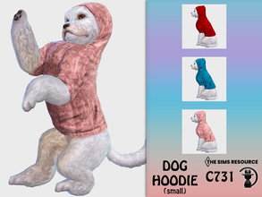 Sims 4 — Dog Hoodie C731 by turksimmer — 3 Swatches Compatible with HQ mod Works with all of skins Custom Thumbnail All