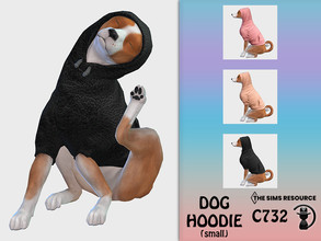 Sims 4 — Dog Hoodie C732 by turksimmer — 3 Swatches Compatible with HQ mod Works with all of skins Custom Thumbnail All