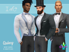 Sims 4 — I Do Quincy Tails by SimmieV — Are tuxedo tails making a comeback? They are when you update them with some great