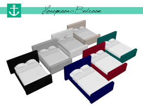Sims 4 — Honeymoon Bedroom - Bed by zarkus — Honeymoon Bedroom - Bed 7 colors