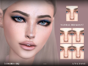 Sims 4 — Natural freckles v7 by ANGISSI — Previews made with HQ mod For all questions go here ---- angissi.tumblr.com