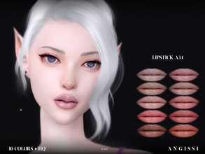 Sims 4 — Lipstick A34 by ANGISSI — For all questions go here ---- angissi.tumblr.com -10 colors -HQ compatible -Female