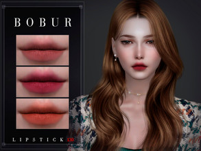Sims 4 — Matte Lipstick 130 by Bobur2 — Matte lipstick for female 16 colors HQ compatible I hope you like it