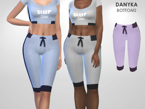 Sims 4 — Danyka Bottoms by Puresim — Sleepwear bottoms in 3 swatches.