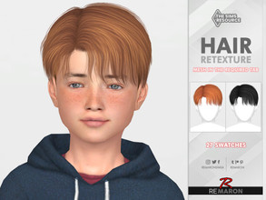 Sims 4 — Doryeong Child Hair Retexture Mesh Needed by remaron — Hair retexture for males child in The Sims 4 PLEASE READ