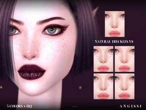 Sims 4 — Natural freckles v8 by ANGISSI — Previews made with HQ mod For all questions go here ---- angissi.tumblr.com